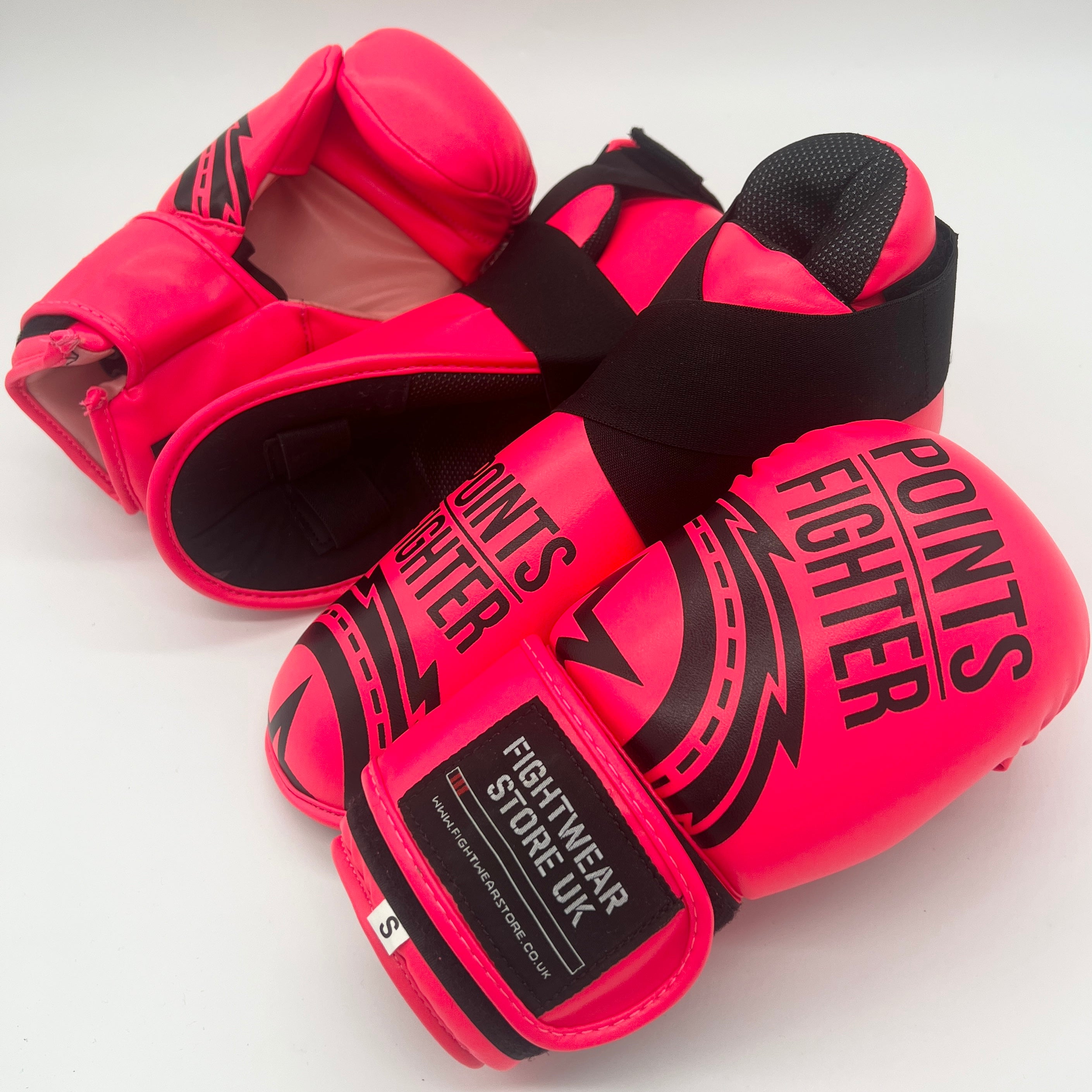 Points Fighter - Evolution Open Hand Semi Contact Gloves - Neon Pink