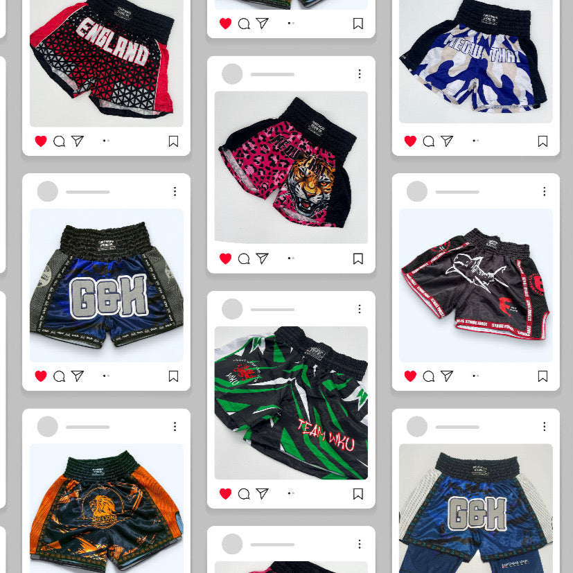 Custom Muay Thai Shorts - Sample batch (2-9)