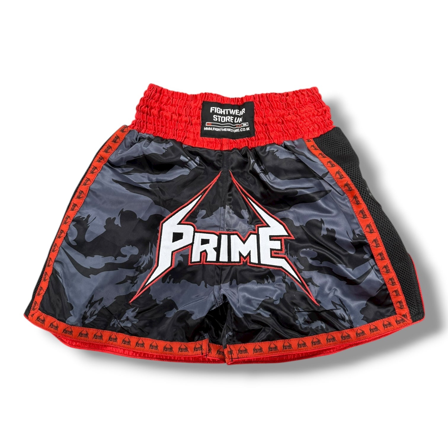 Prime Fight Gear - Red Thai Boxing training shorts