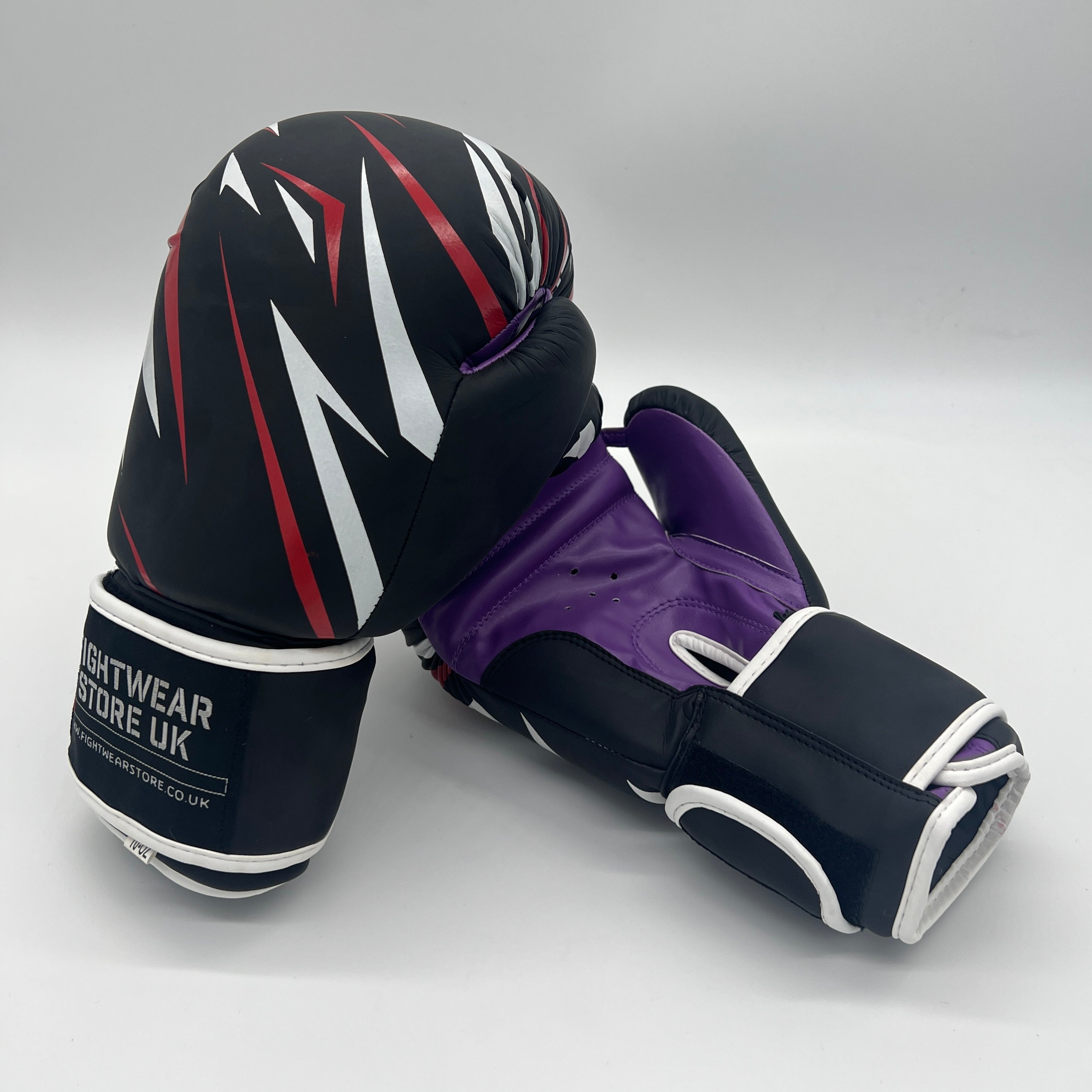 Raptor Matte Black Boxing Gloves