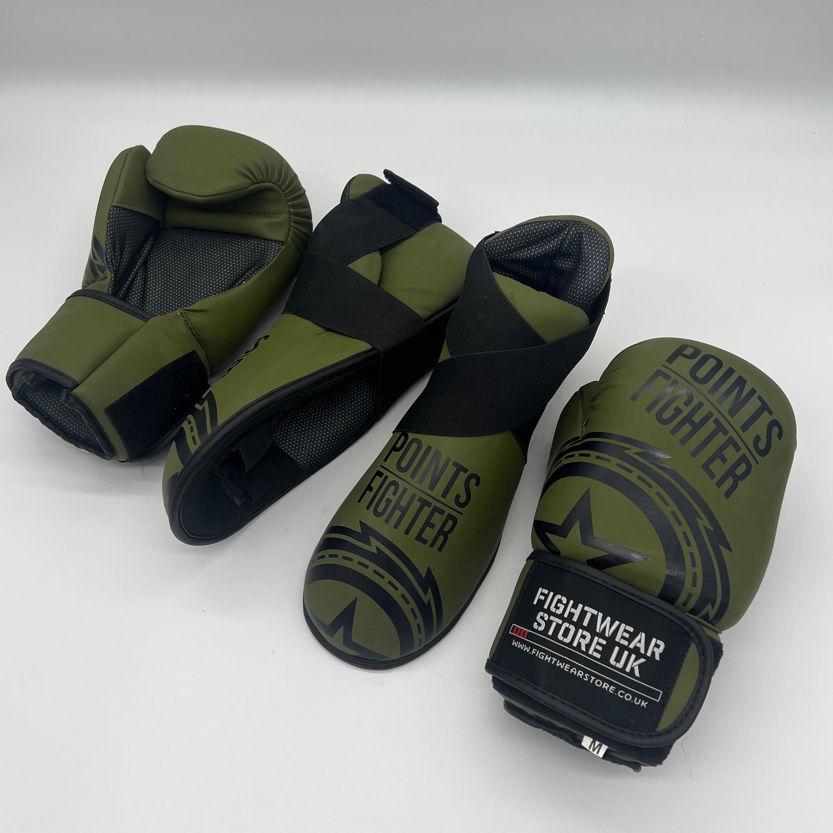 Points Fighter - Evolution Open Hand Semi Contact Gloves - Green