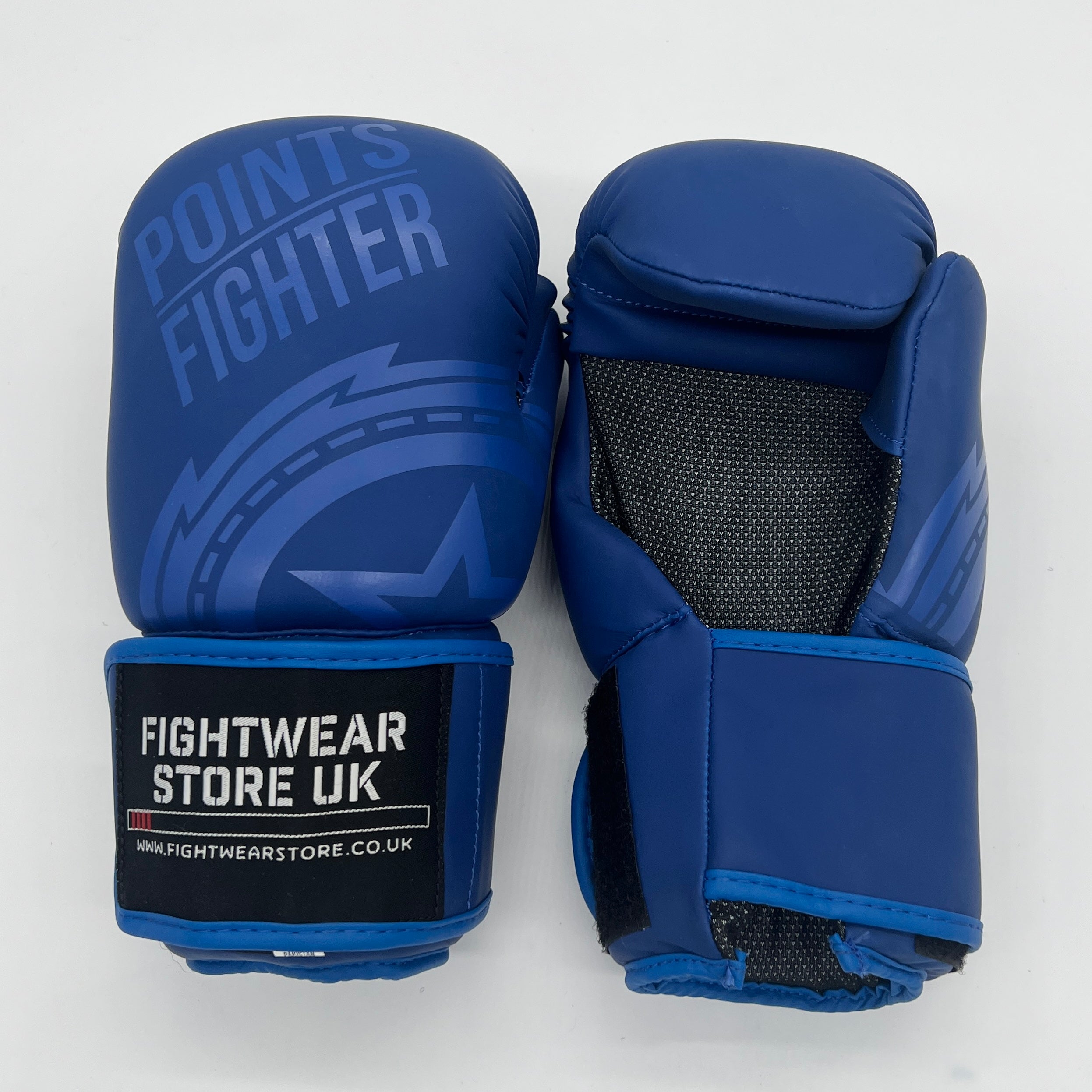 Points Fighter - Evolution Open Hand Semi Contact Gloves - Matte Blue