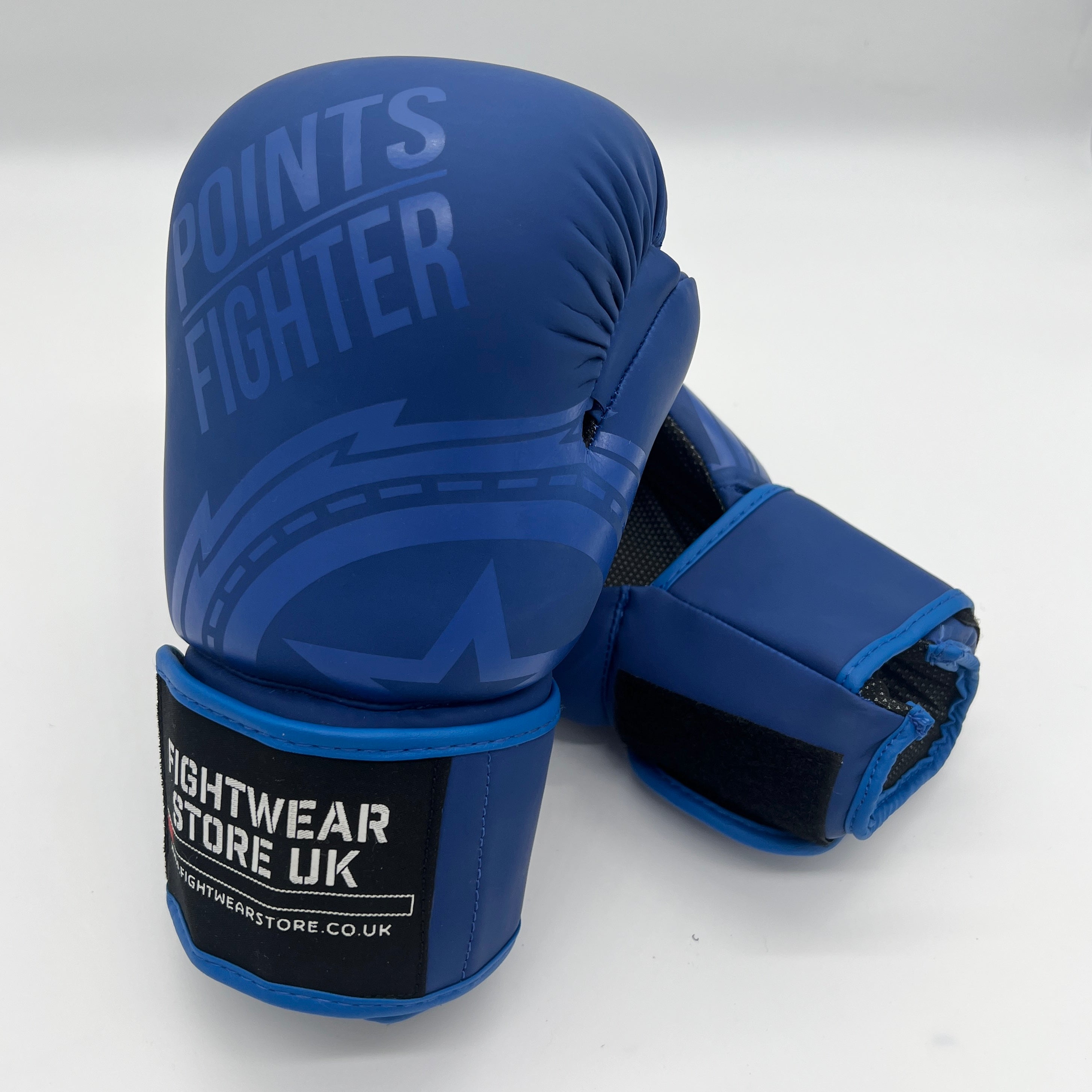Points Fighter - Evolution Open Hand Semi Contact Gloves - Matte Blue