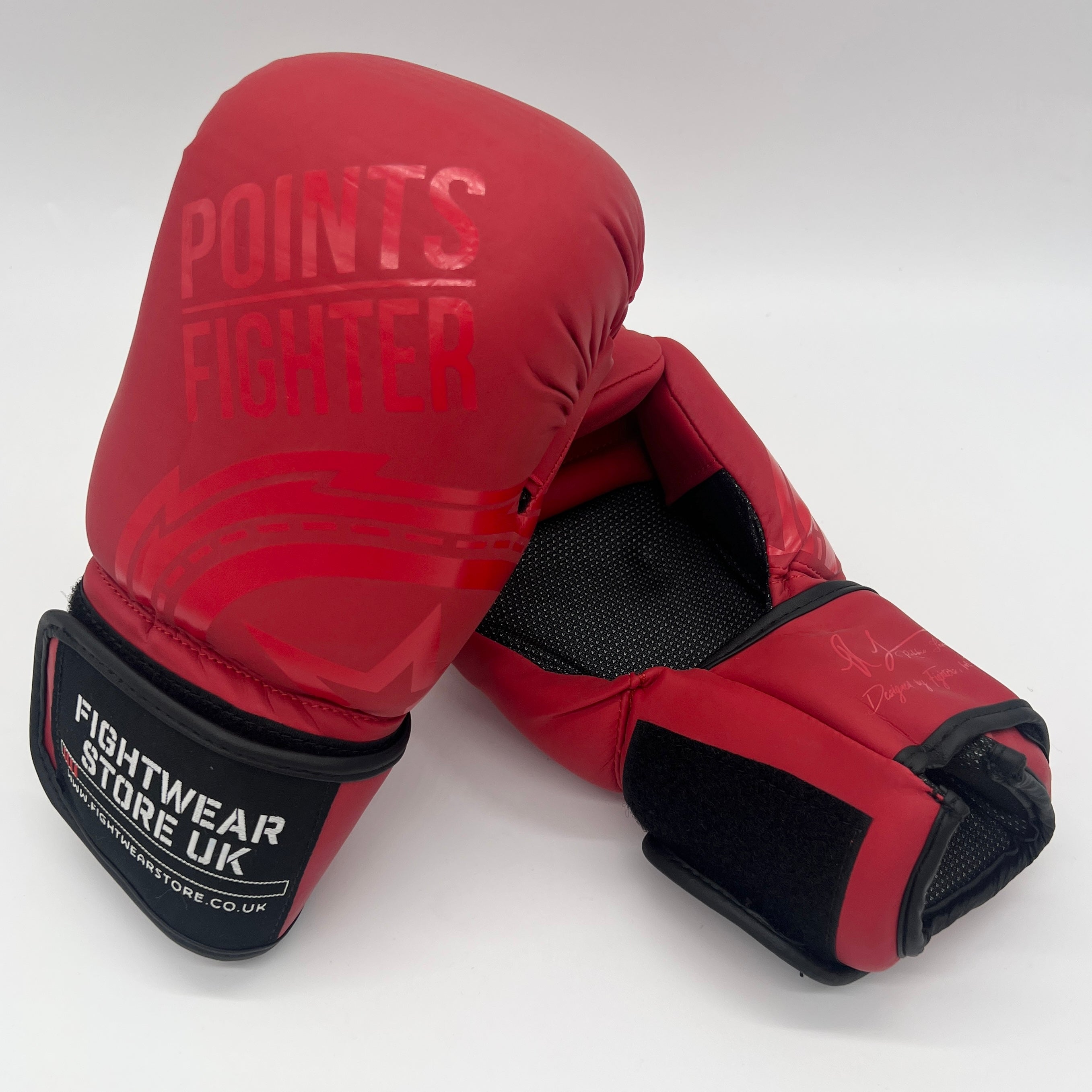 ROBBIE LAVOIE X POINTS FIGHTER Evolution Open Hand Semi Contact Gloves - Matte Red