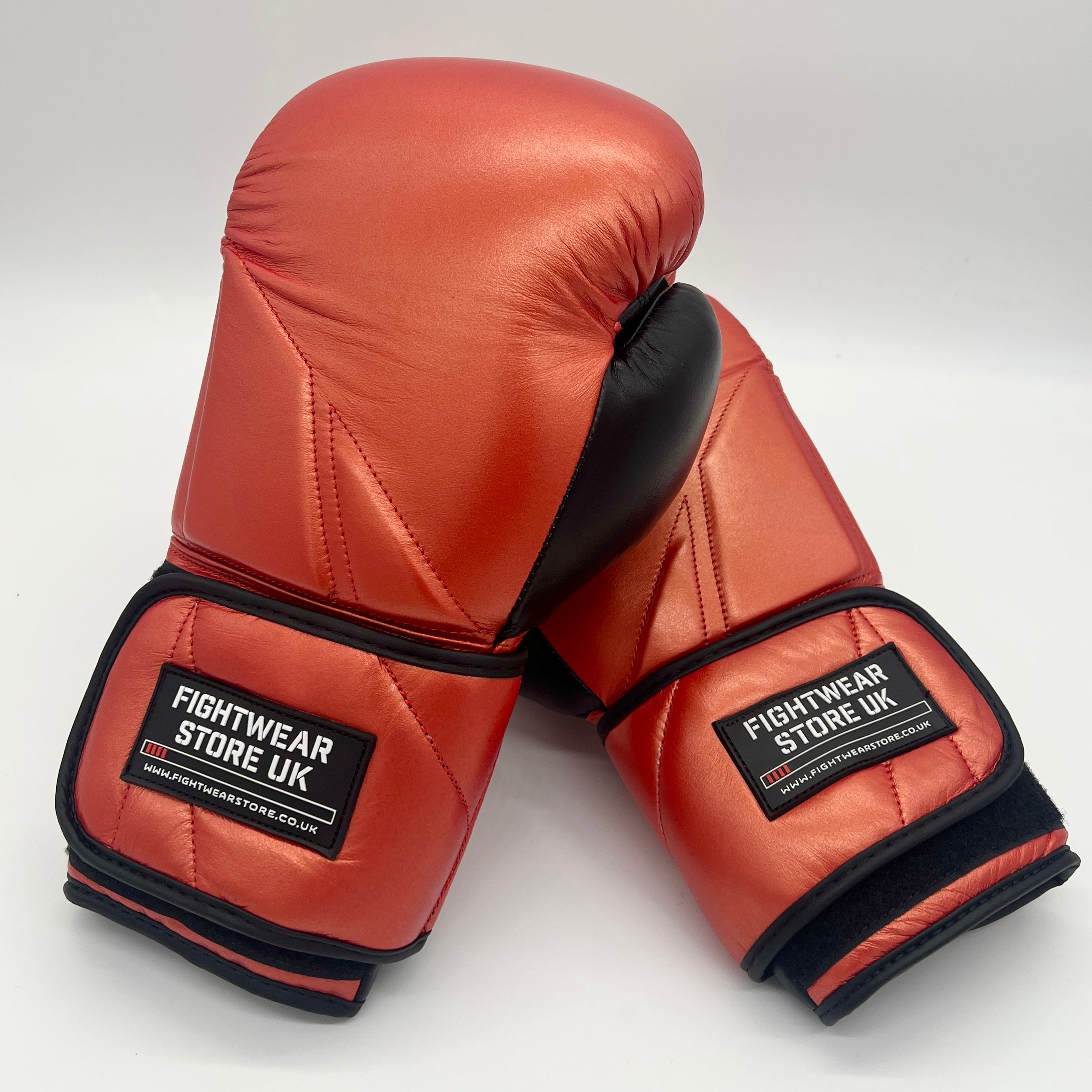 Fightwear Store UK Vesta: Metallic Red Boxing Gloves