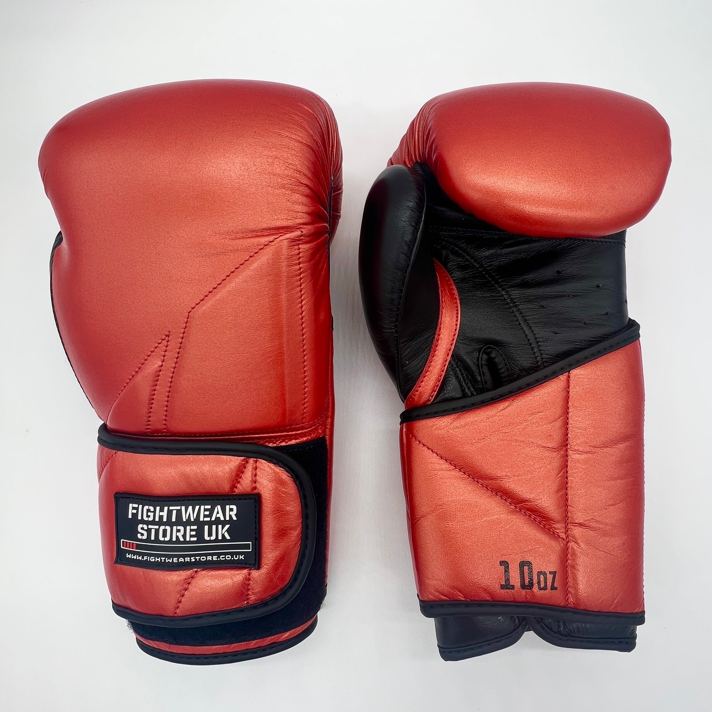 Fightwear Store UK Vesta: Metallic Red Boxing Gloves