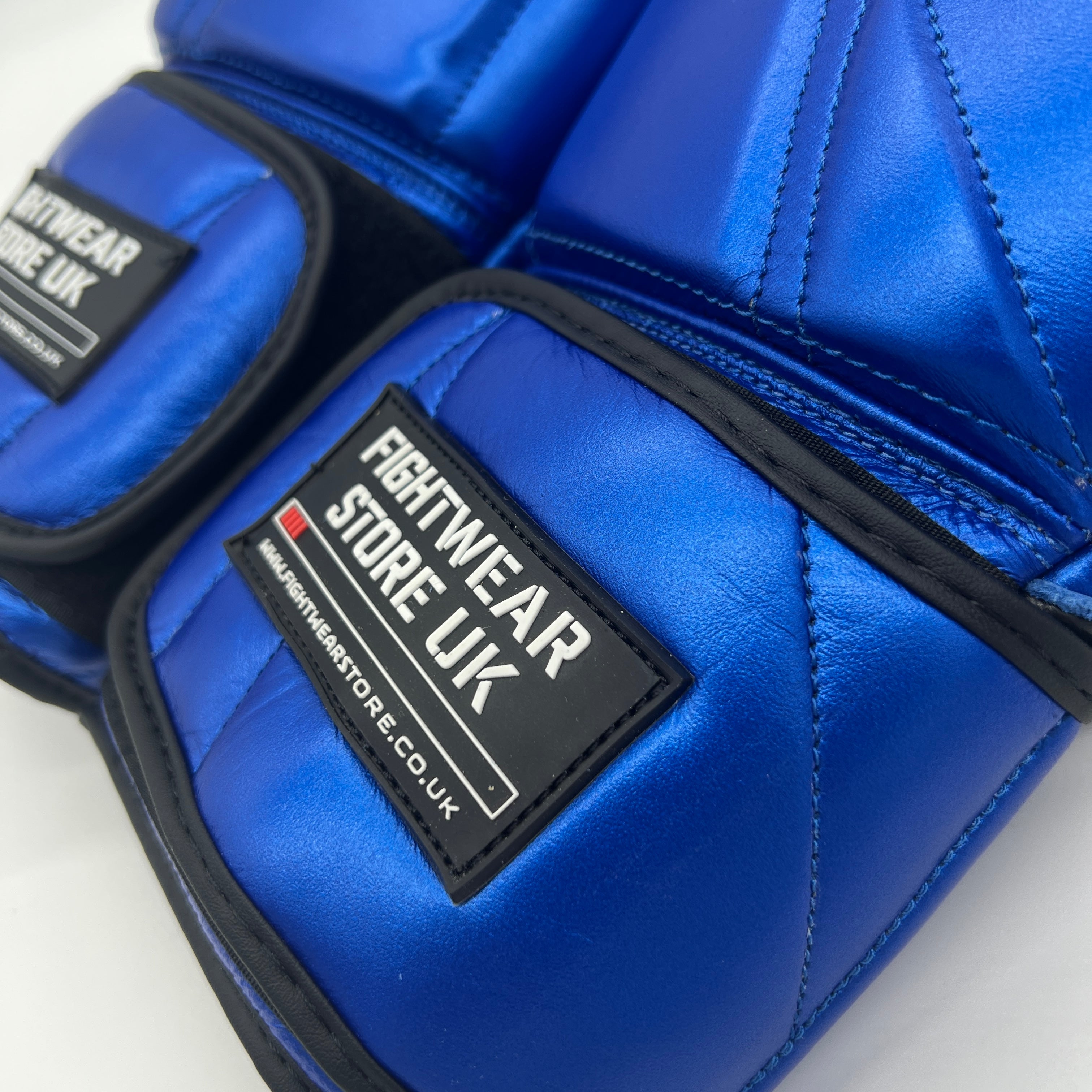 Fightwear Store UK Voyager A1: Metallic Blue Boxing Gloves