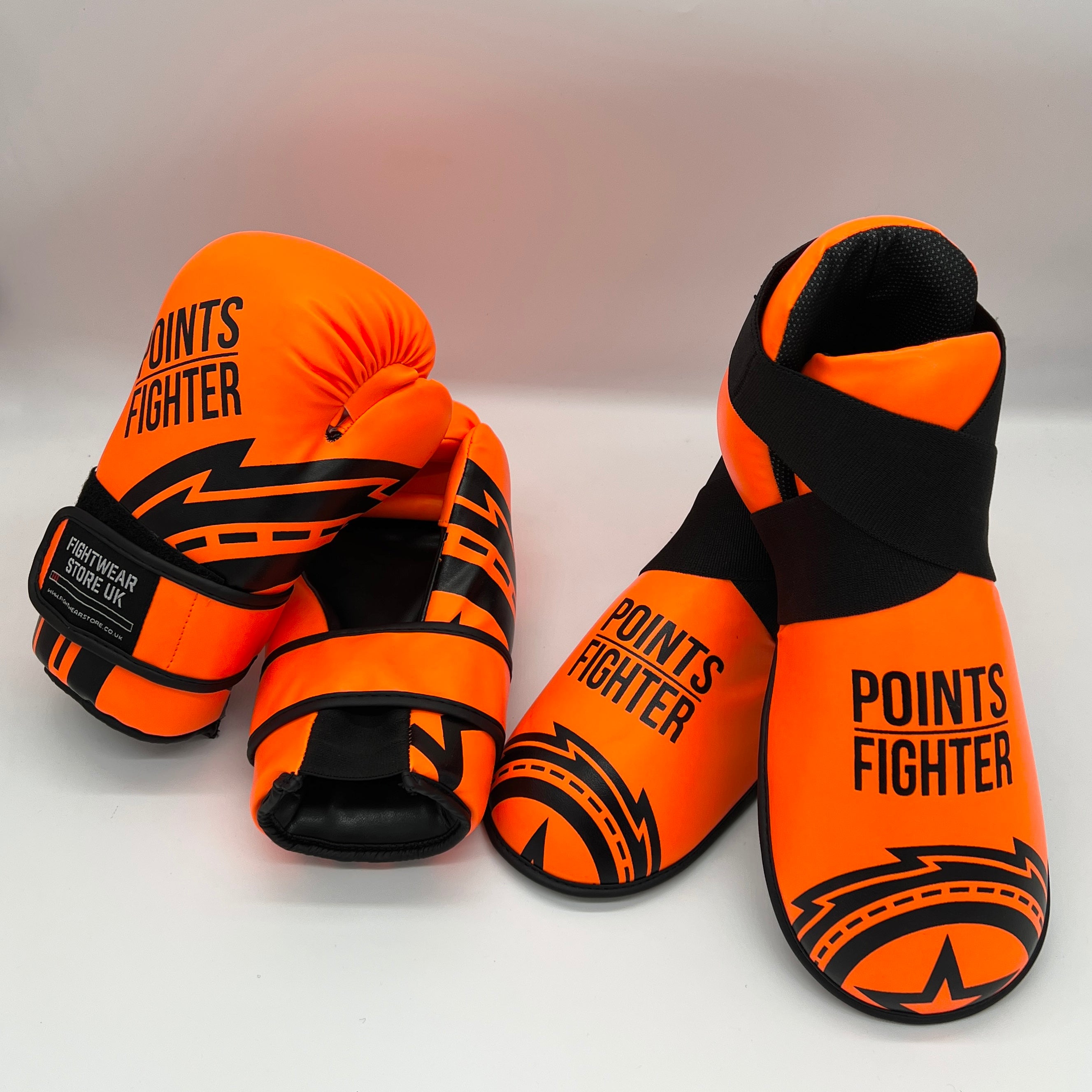 Points Fighter Evolution Flexi Tech Kick Boots - Neon Orange