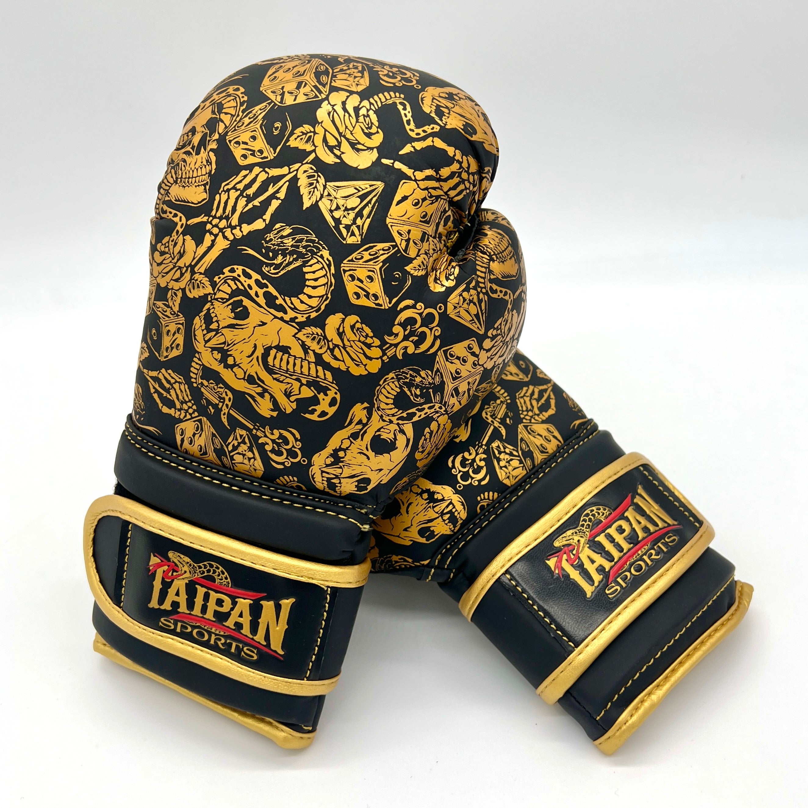 Gold Cobra Strike Boxing Gloves - Taipan Sports