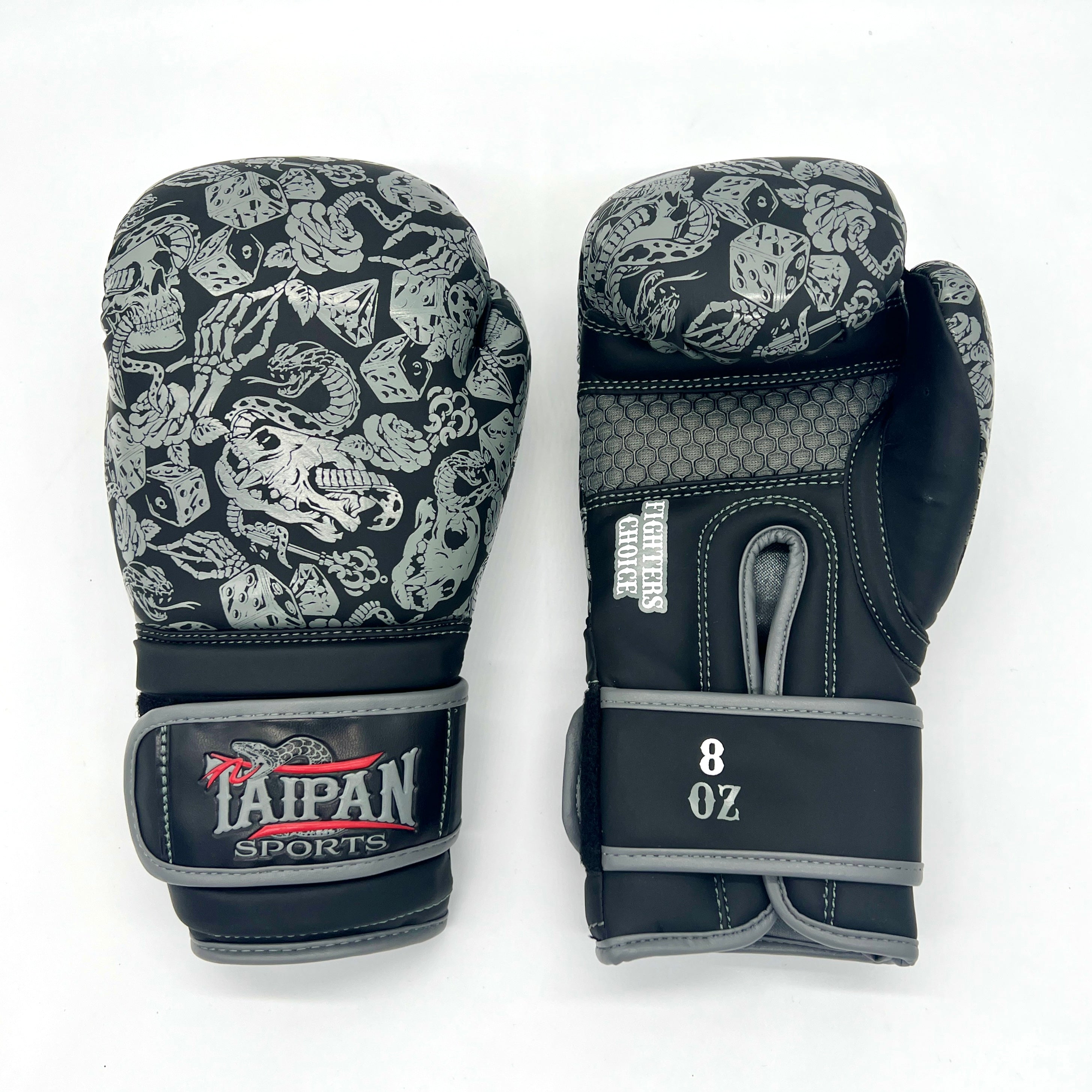 Grey Cobra Strike Boxing Gloves - Taipan Sports