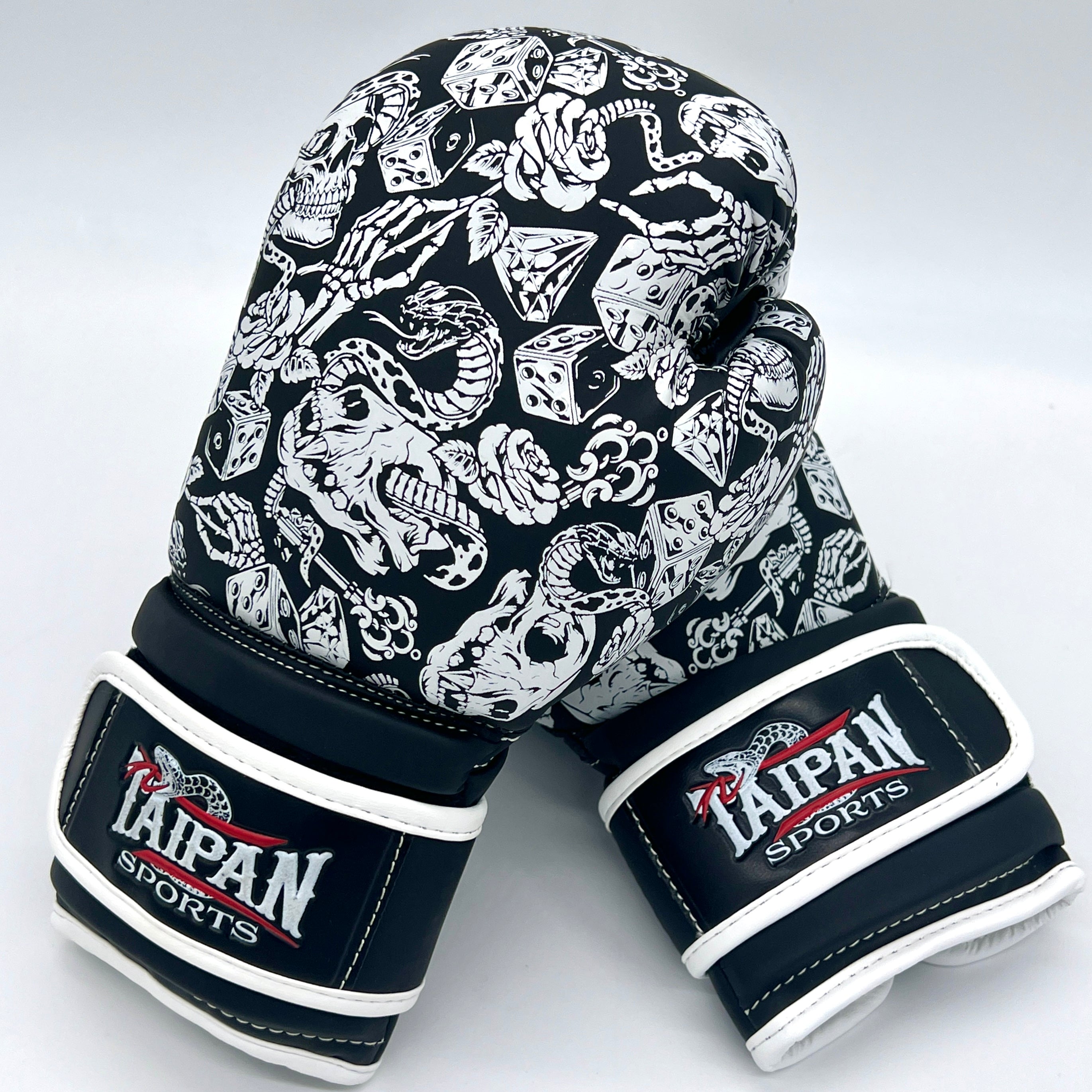 White Cobra Strike Boxing Gloves - Taipan Sports
