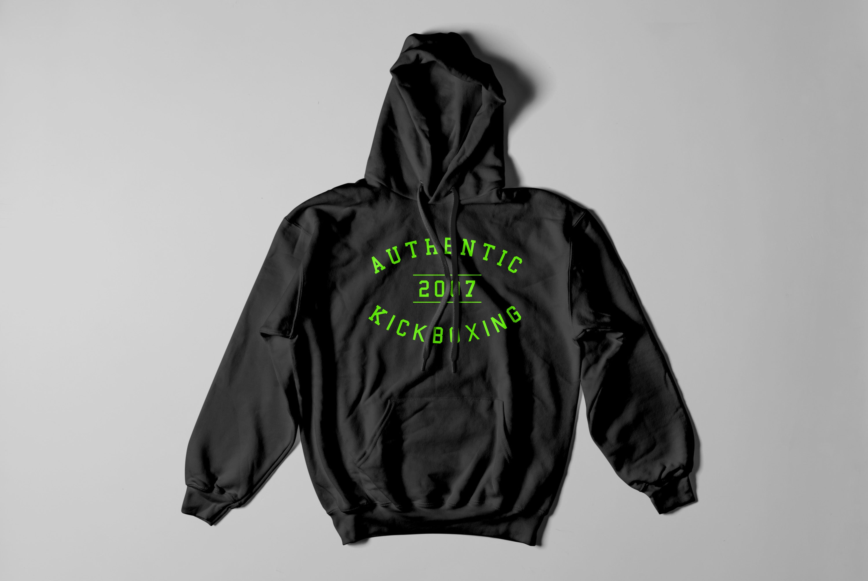 Authentic Kickboxing Hoodie - Neon Green