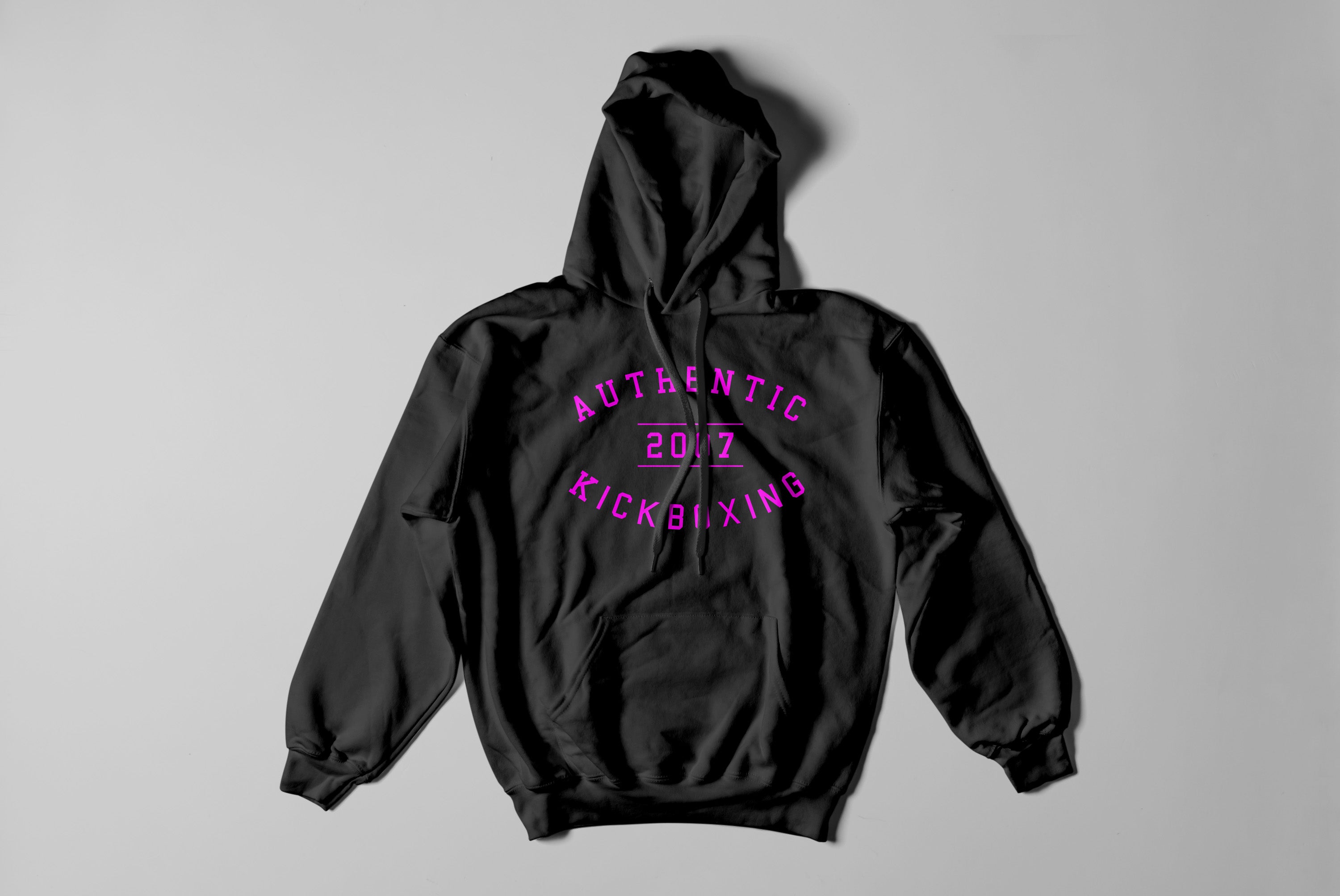 Authentic Kickboxing Hoodie - Neon Pink