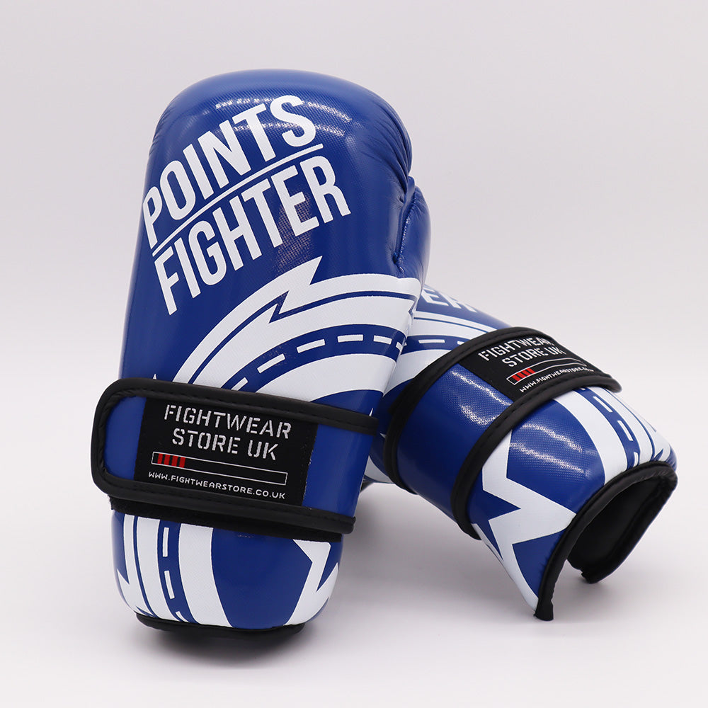 PRO-X Points Gloves - Glossy Carbon Blue