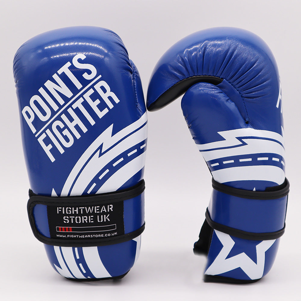 PRO-X Points Gloves - Glossy Carbon Blue