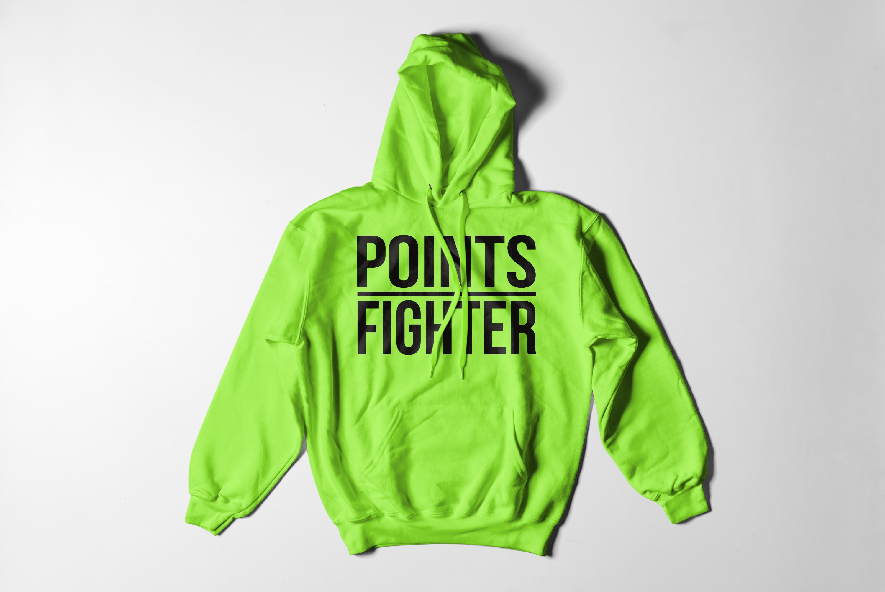 Points Fighter Hoodie - Neon Green