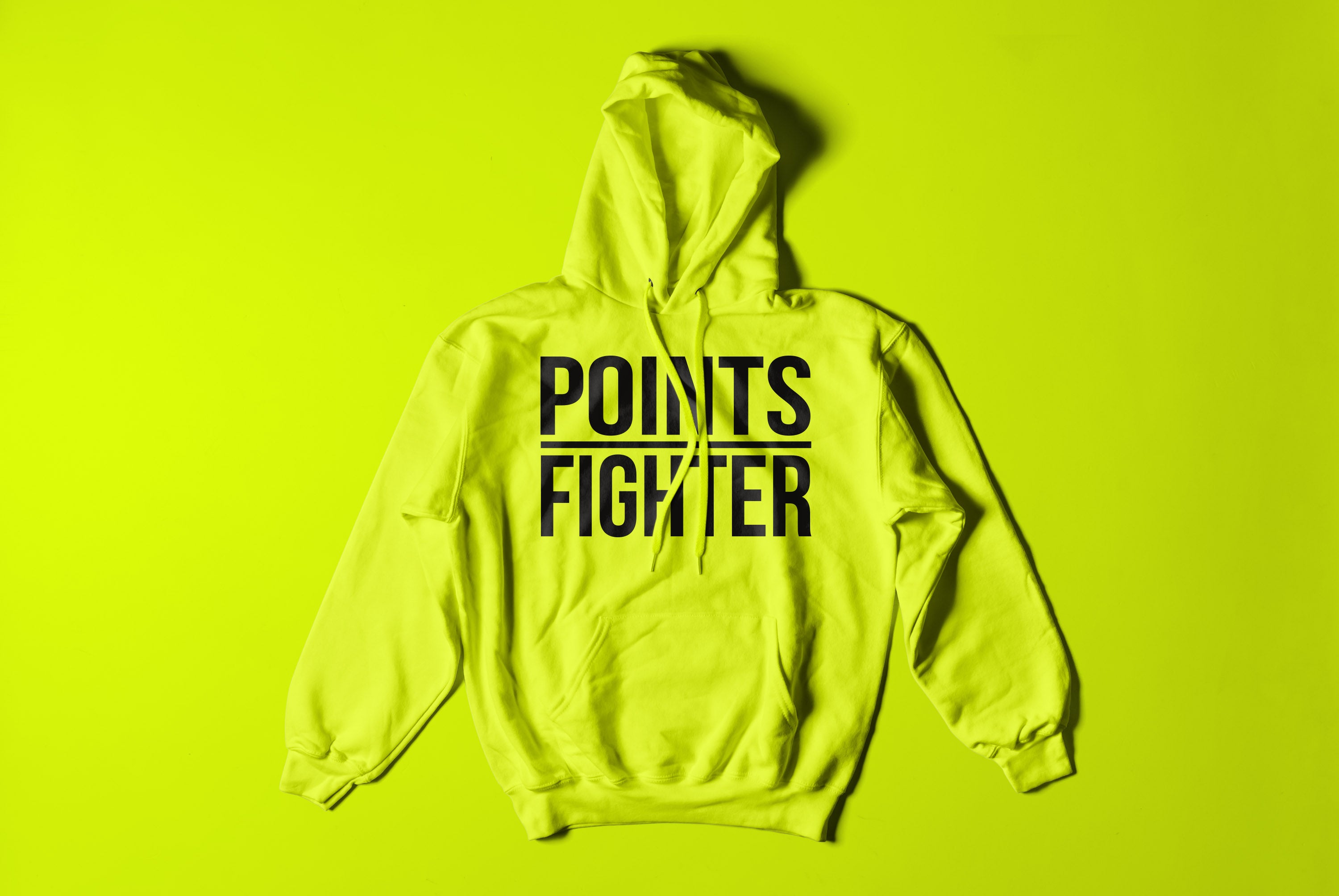 Points Fighter Hoodie - Neon Yellow
