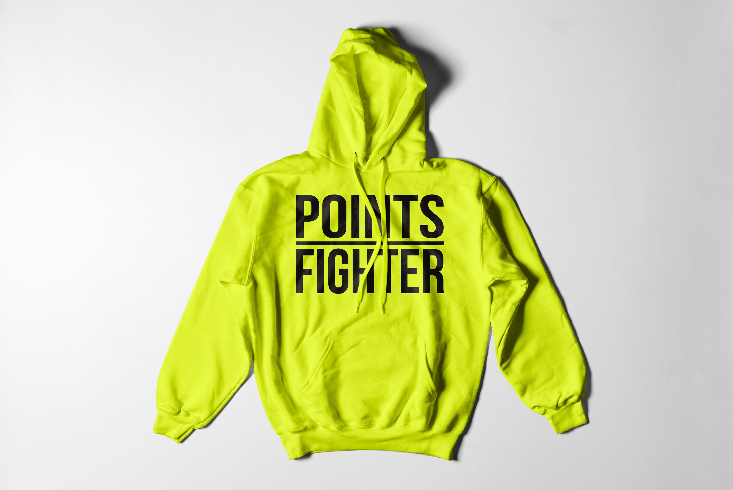 Points Fighter Hoodie - Neon Yellow