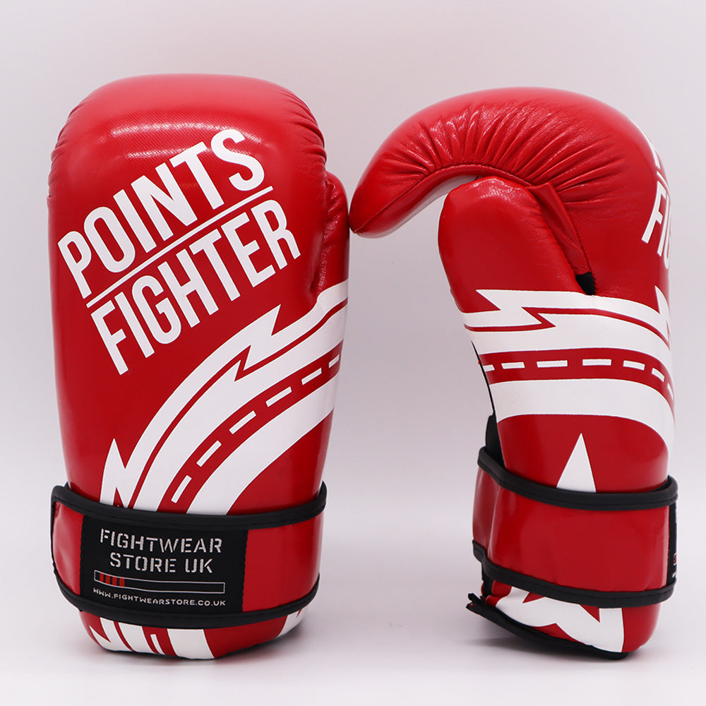 PRO-X Points Gloves - Glossy Carbon Red