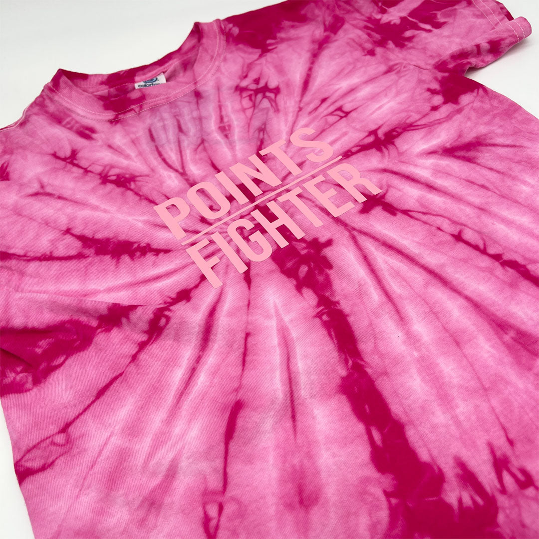 Points Fighter Tie-Dye T-Shirt - Pink