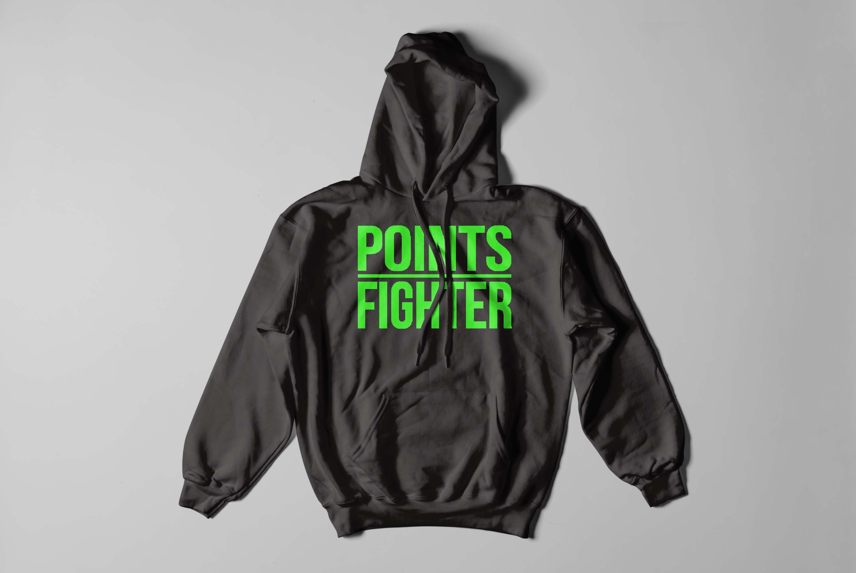 Points Fighter Hoodie - Neon Green