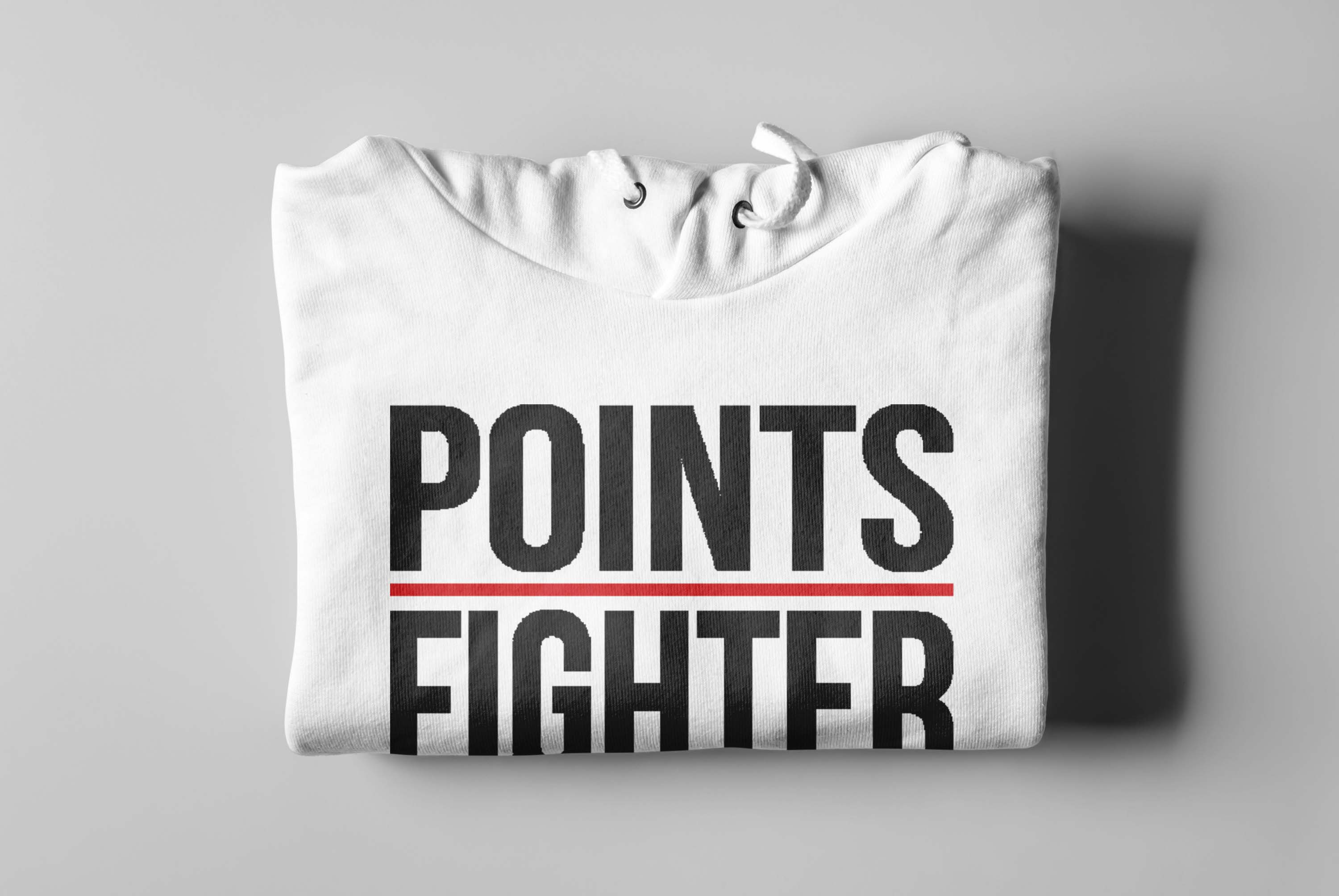 Original Points Fighter Hoodie - White