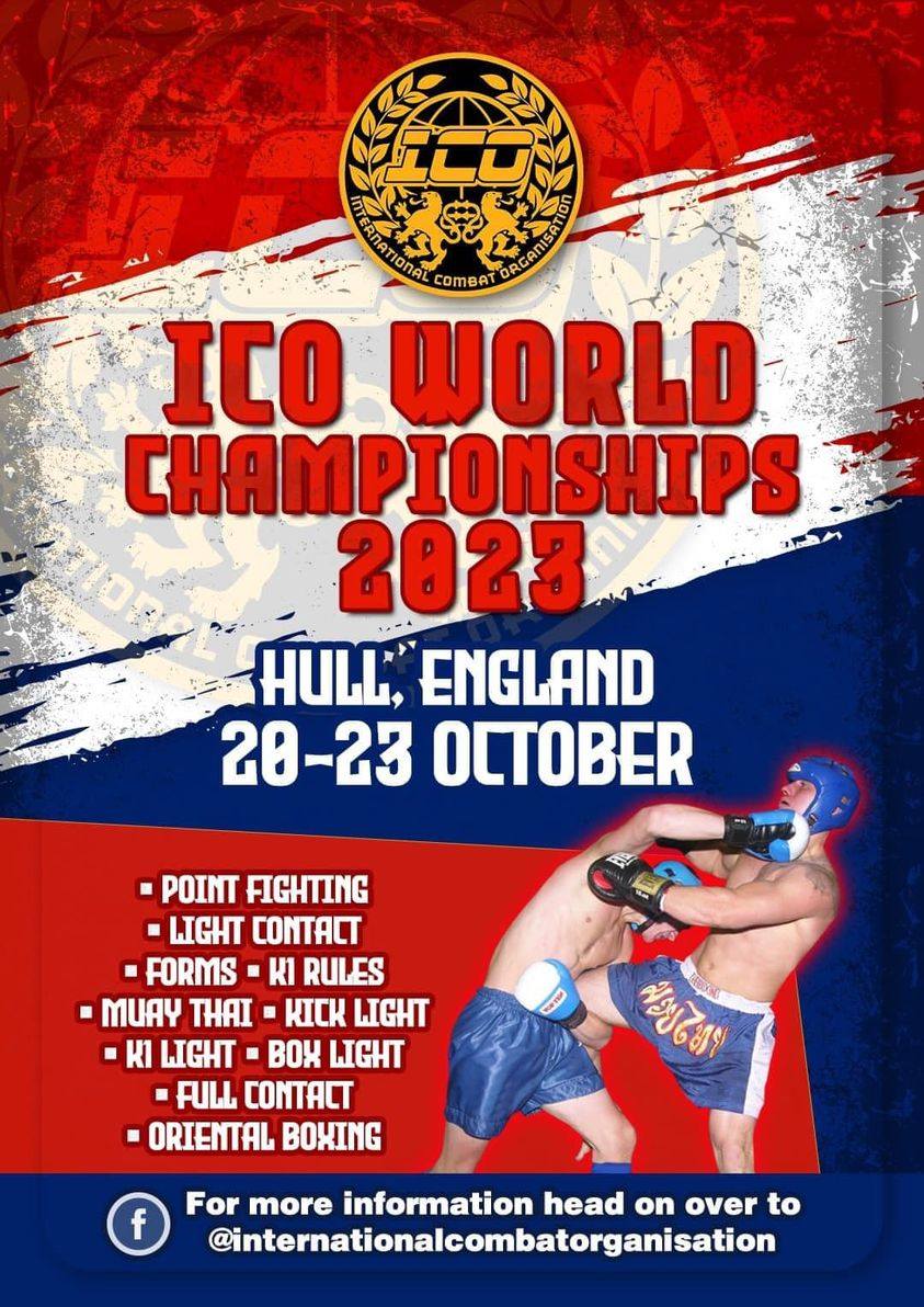 ICO World Championships, 20th-23rd October 2023, Hull