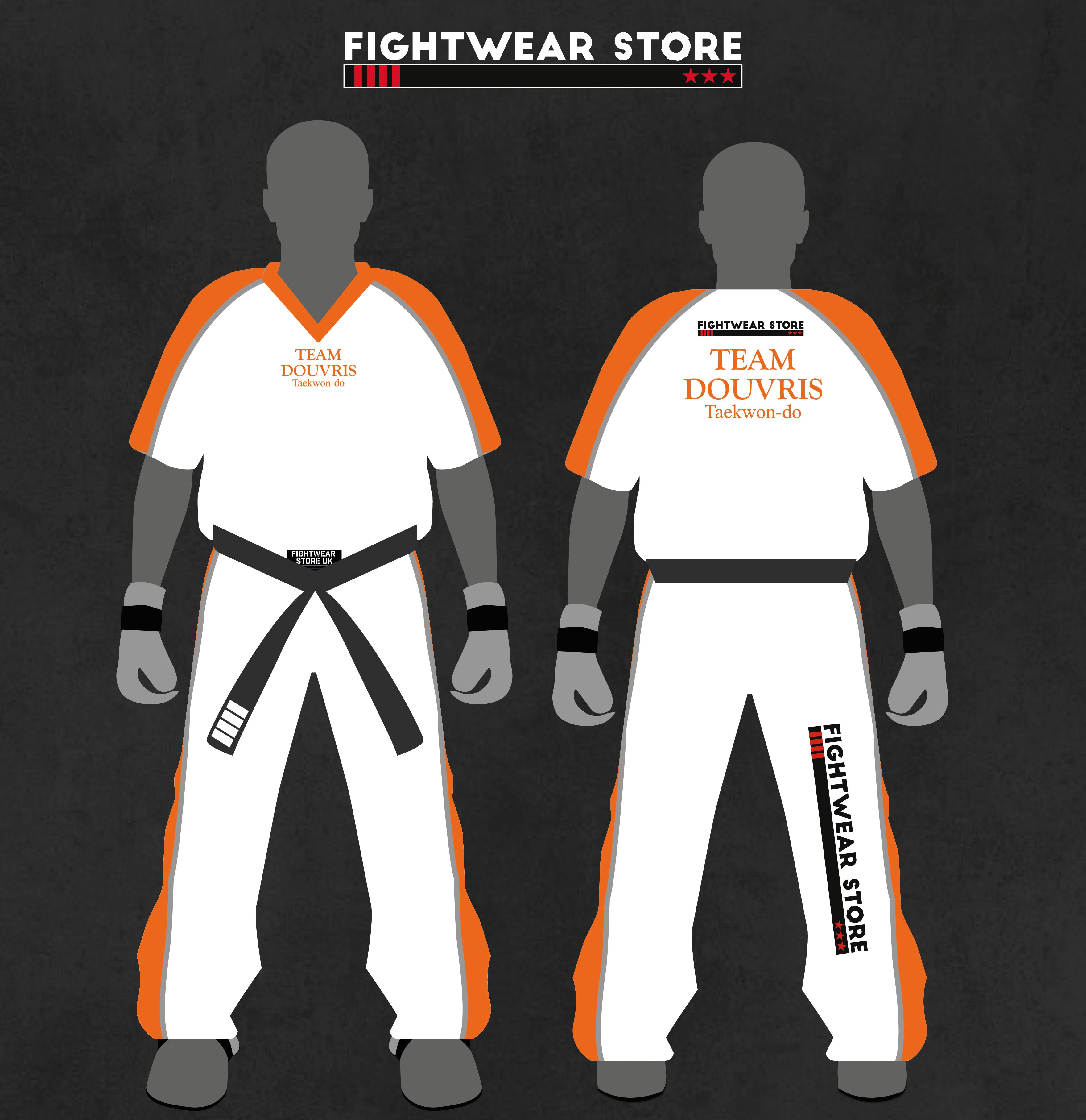 Team Douvris Uniform - White/Orange