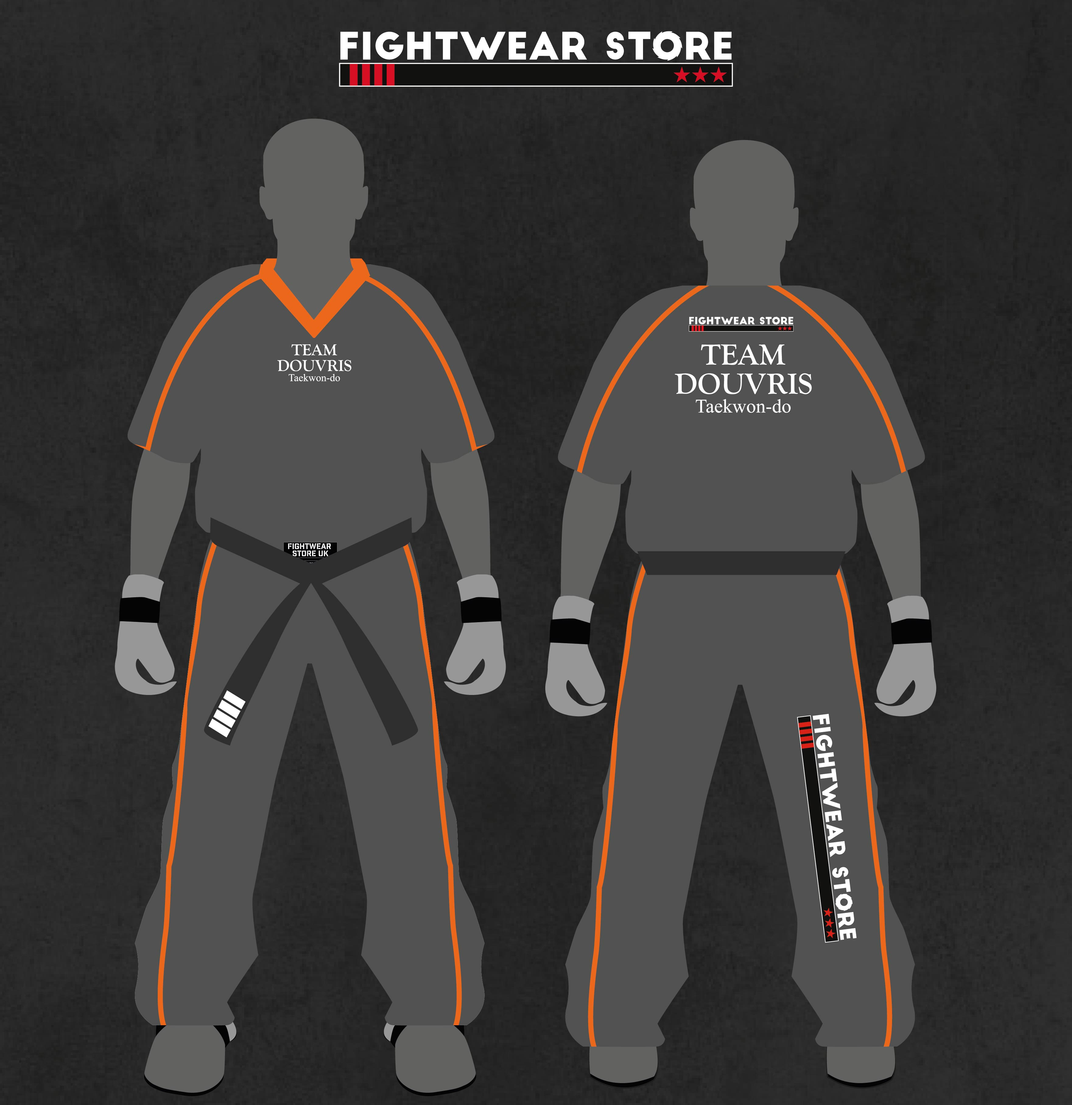 Team Douvris Uniform - Grey/Orange