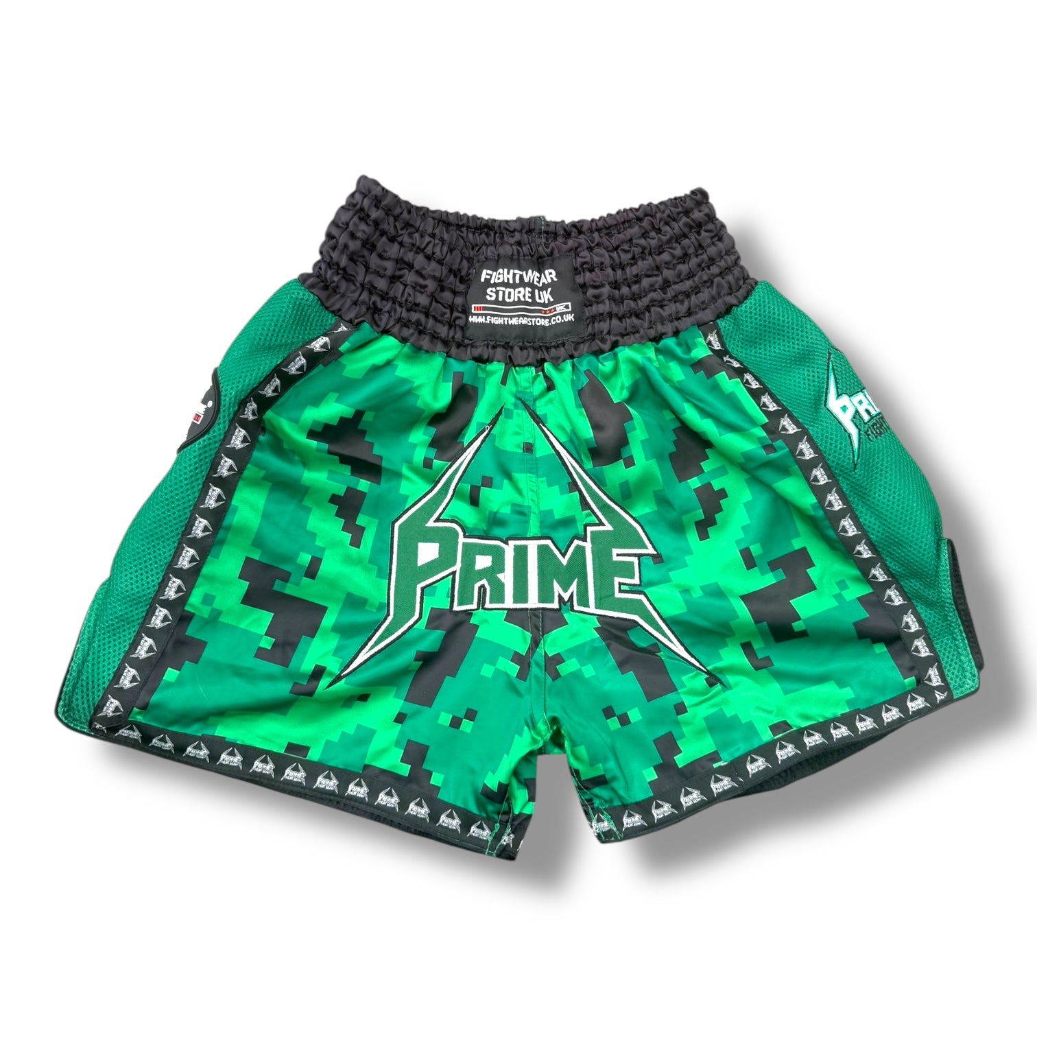 Prime Fight Gear - Green Thai Boxing training shorts