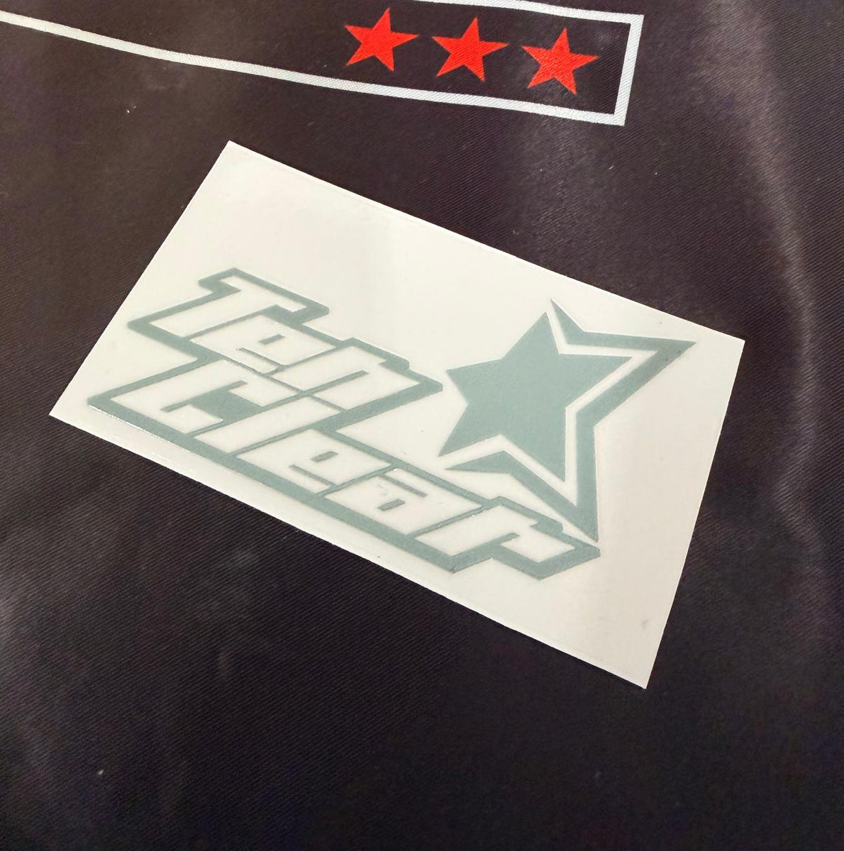 Ten Clear Headguard Sticker