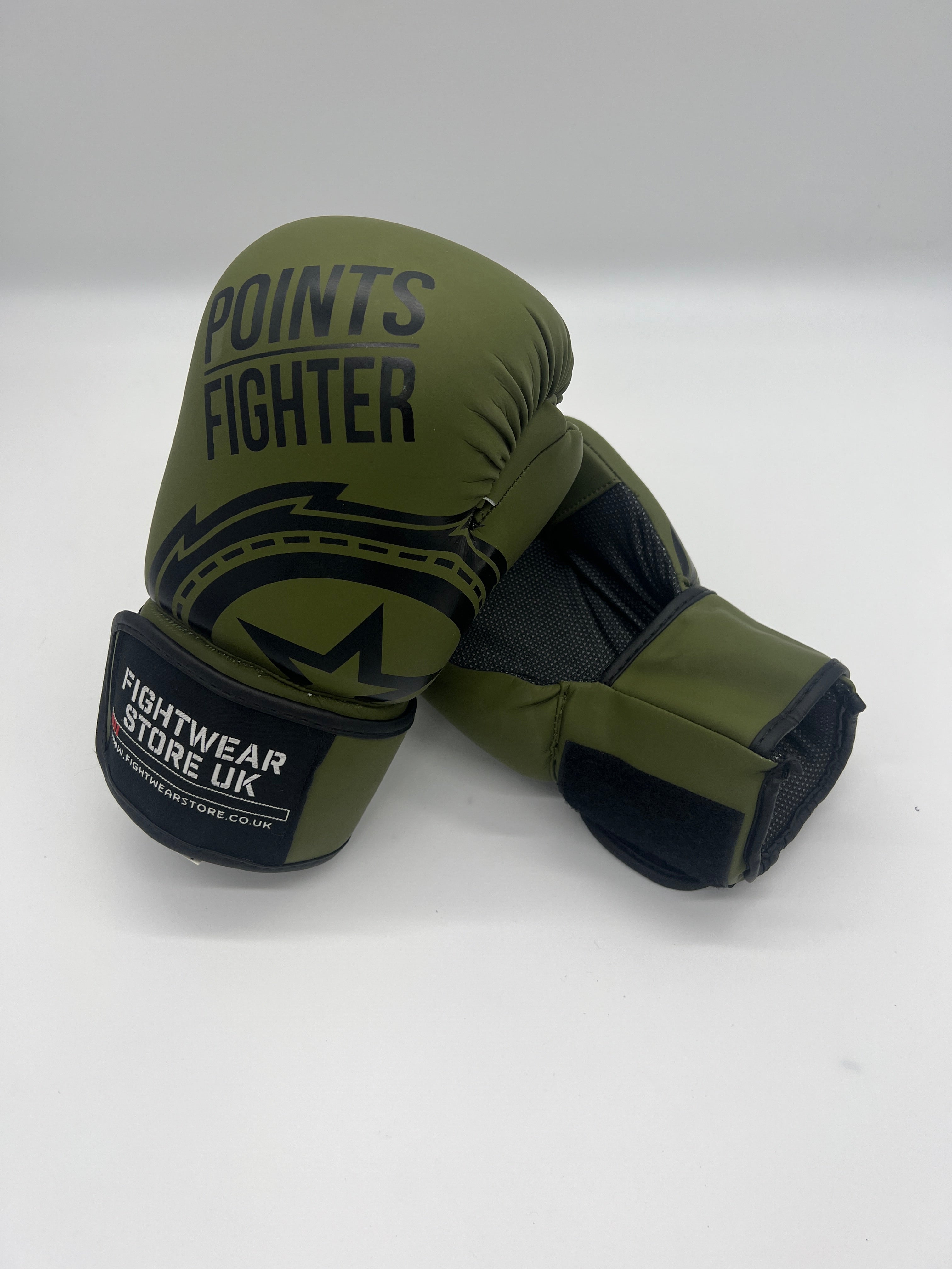 POINTS FIGHTER PRO-2 Open Hand Semi Contact Gloves - Green