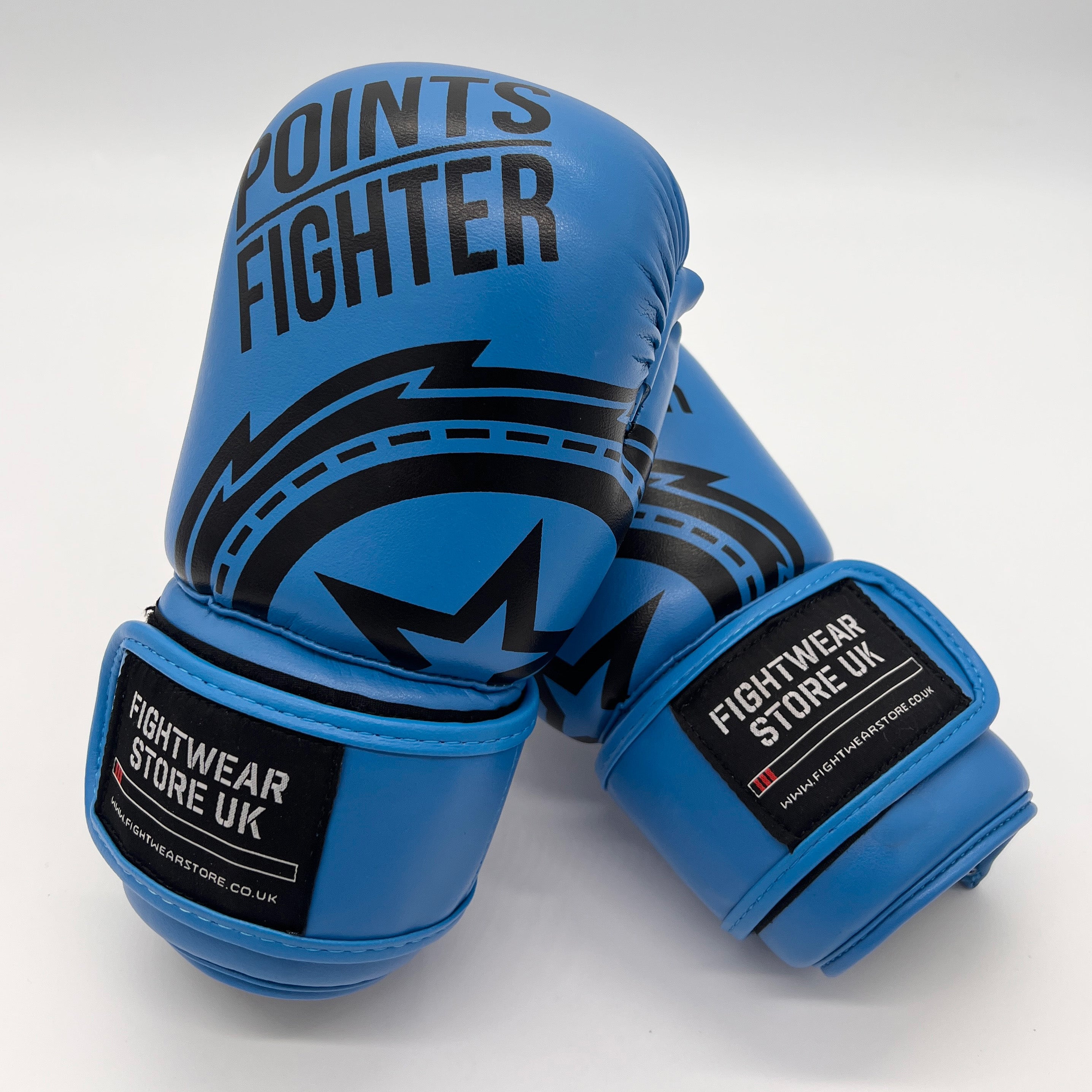 POINTS FIGHTER PRO-2 Open Hand Semi Contact Gloves - Electric Blue