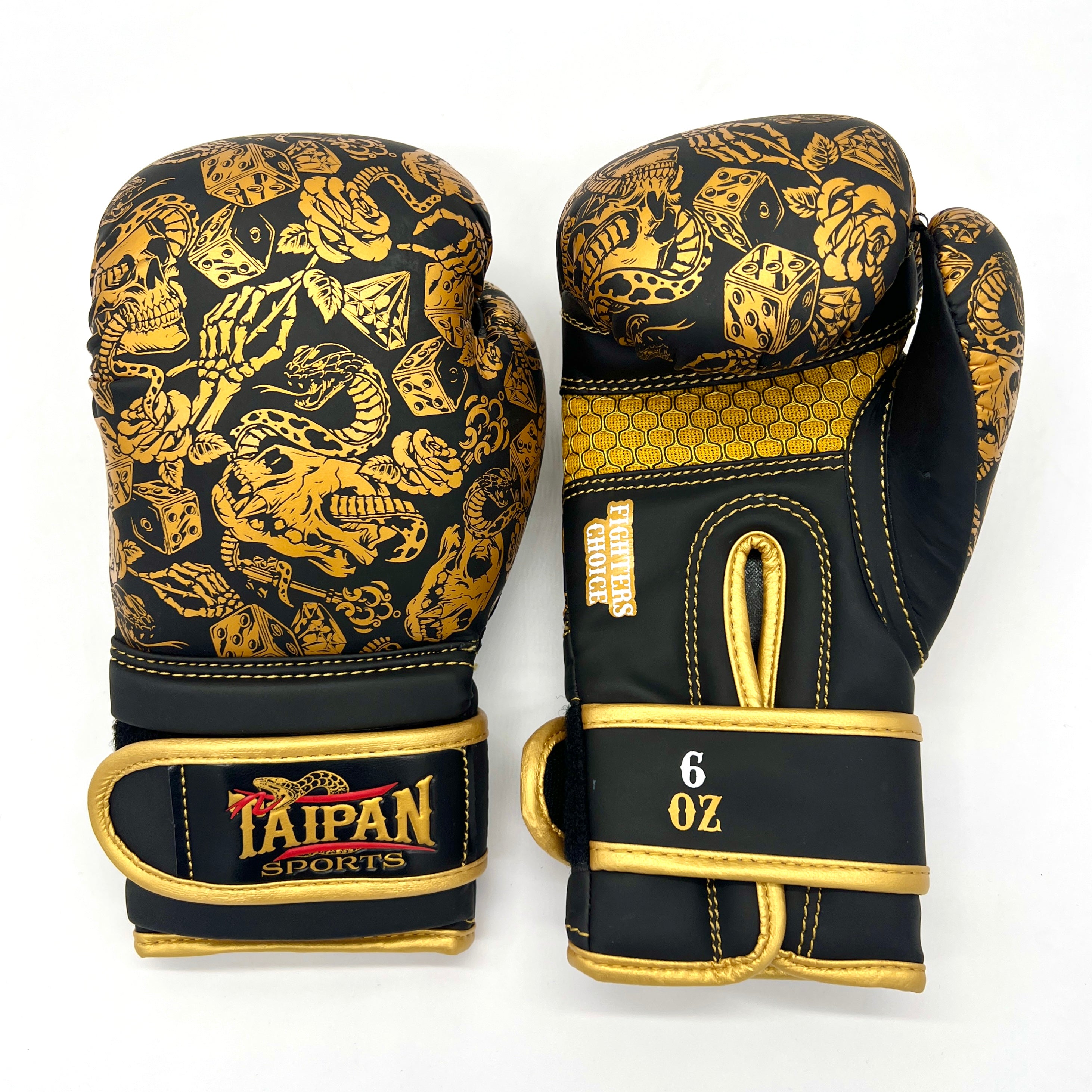 Gold Cobra Strike Boxing Gloves - Taipan Sports