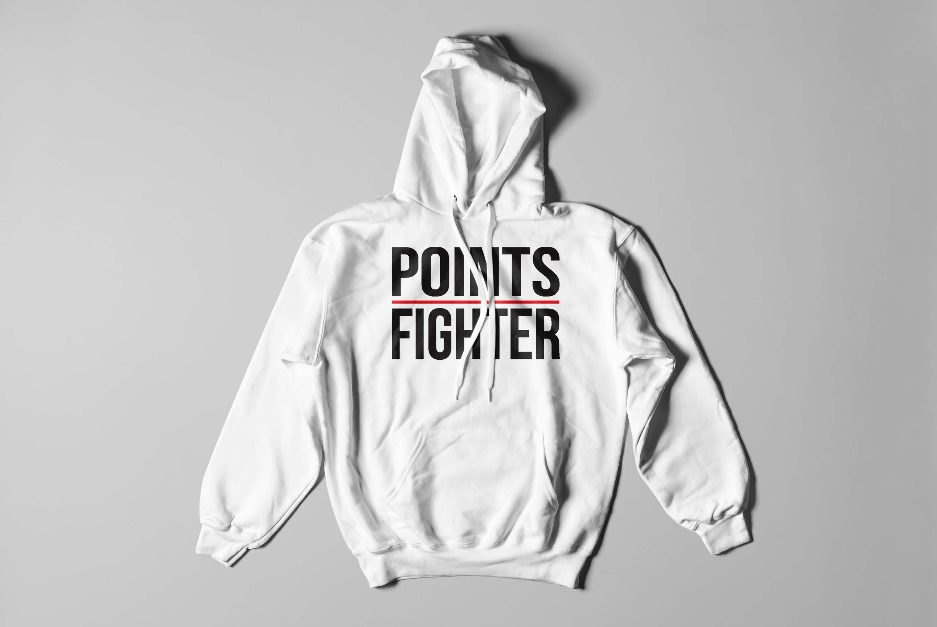 Original Points Fighter Hoodie - White