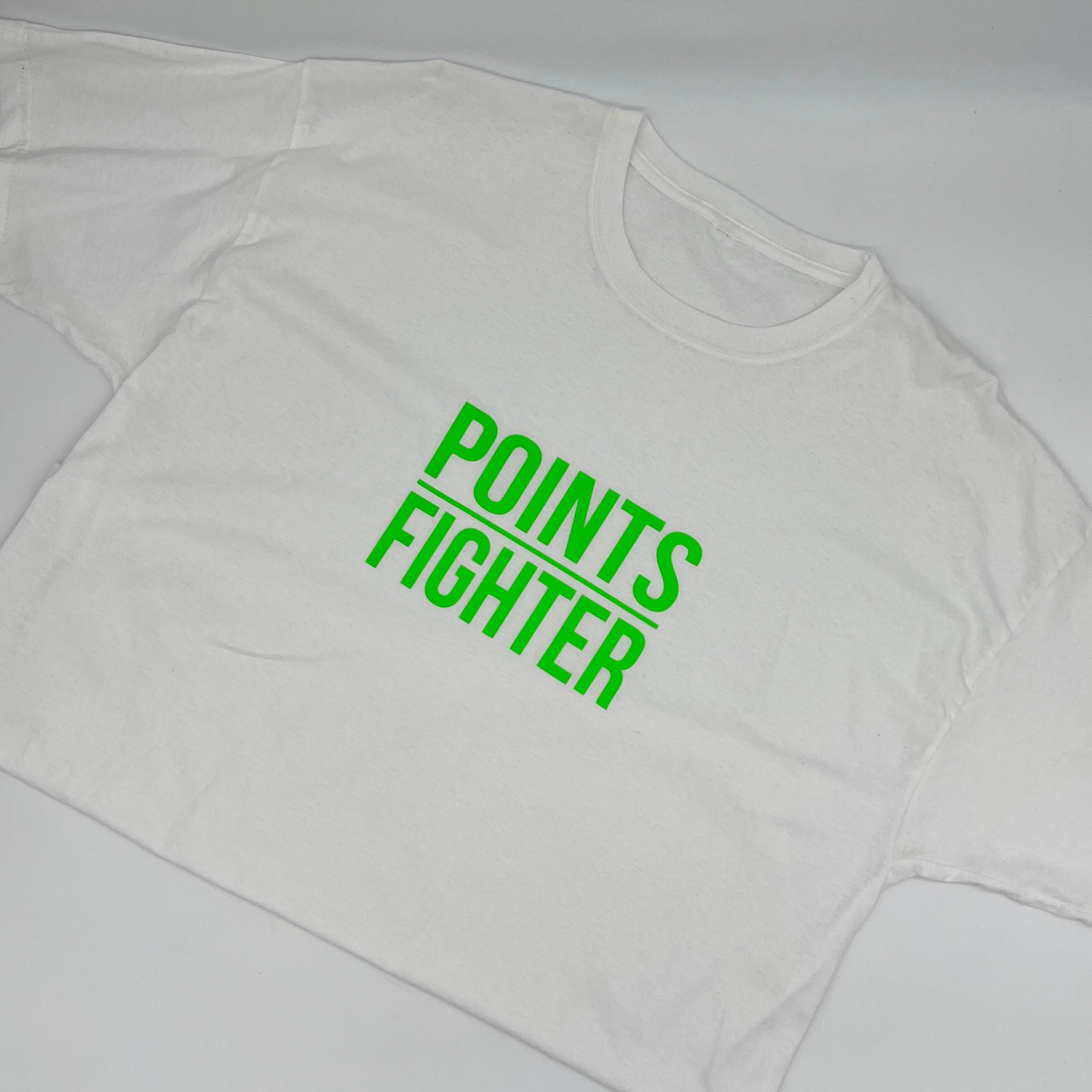 Points Fighter T-Shirt - White/Neon Green