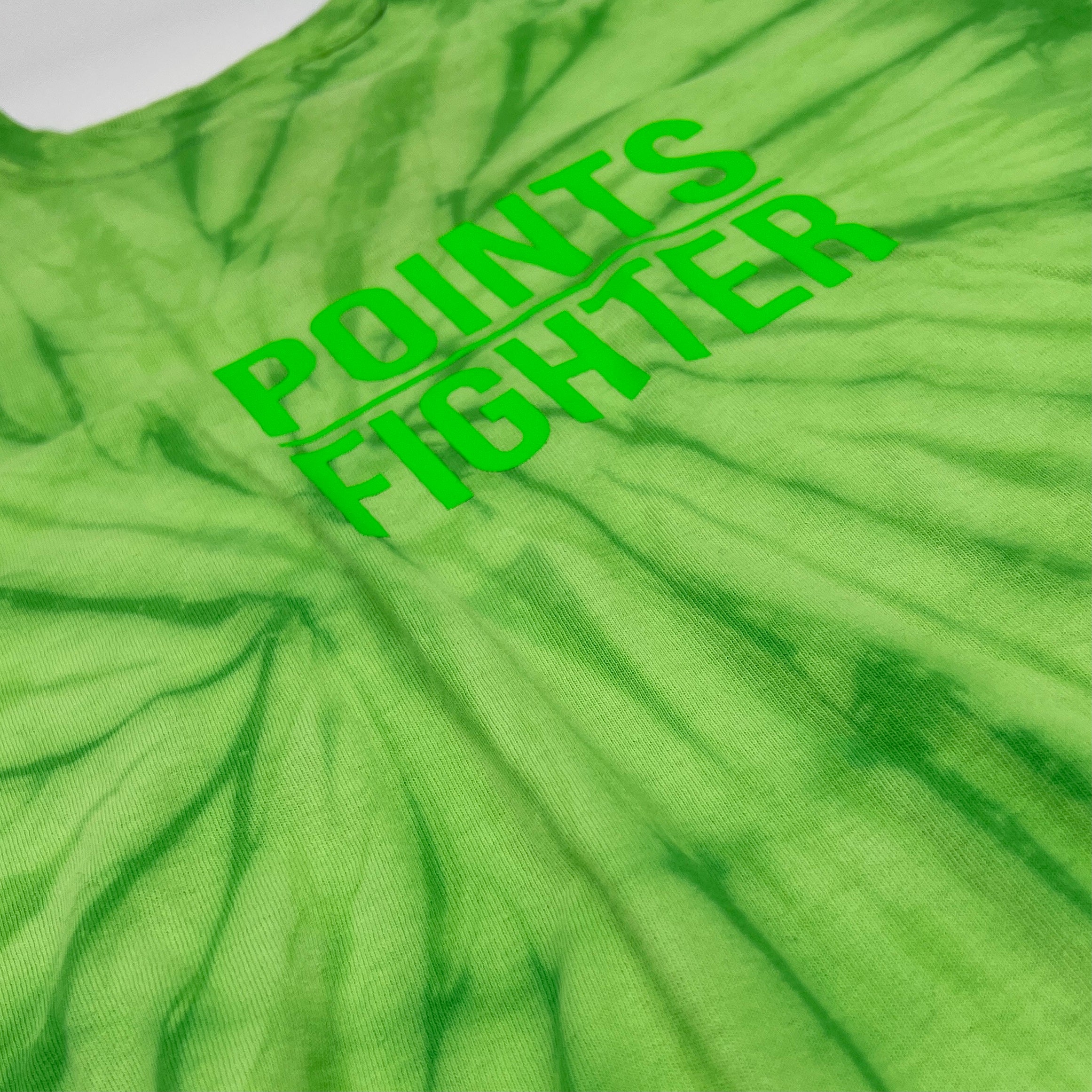 Points Fighter Tie-Dye T-Shirt - Green